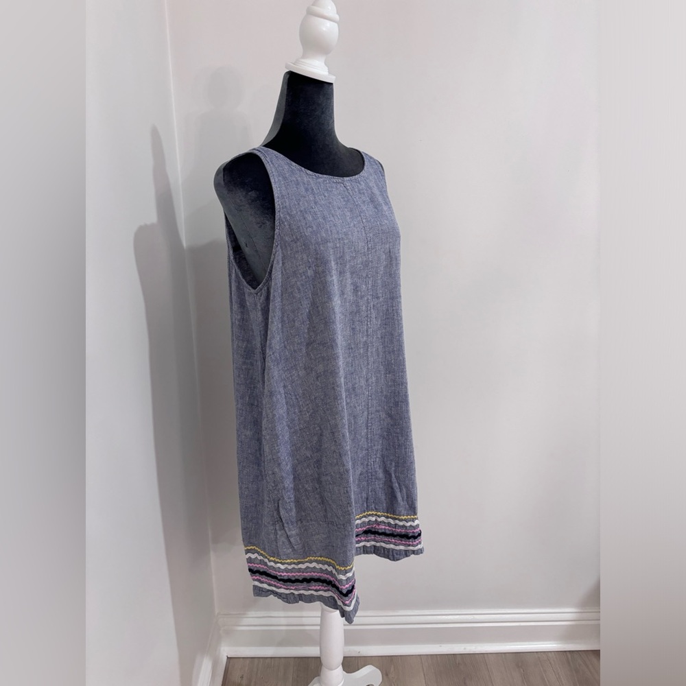 Denim Shift Dress Size L - Picture 2 of 7